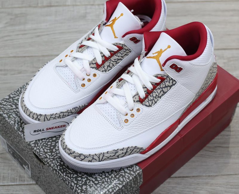 Giày Nike Air Jordan 3 Retro ‘Cardinal Red’ Best Quality