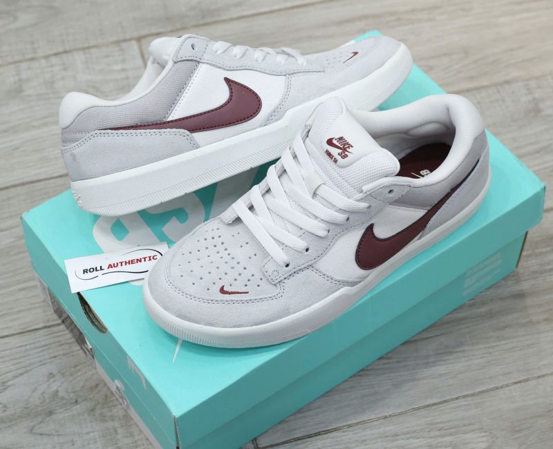 Giày Nike SB Force 58 ‘Light Smoke Burgundy’ Real