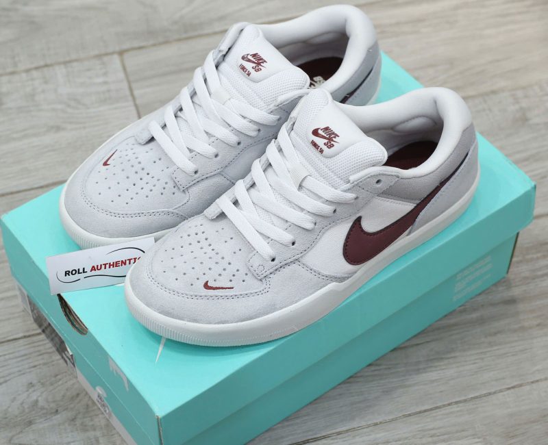 Giày Nike SB Force 58 ‘Light Smoke Burgundy’ Real