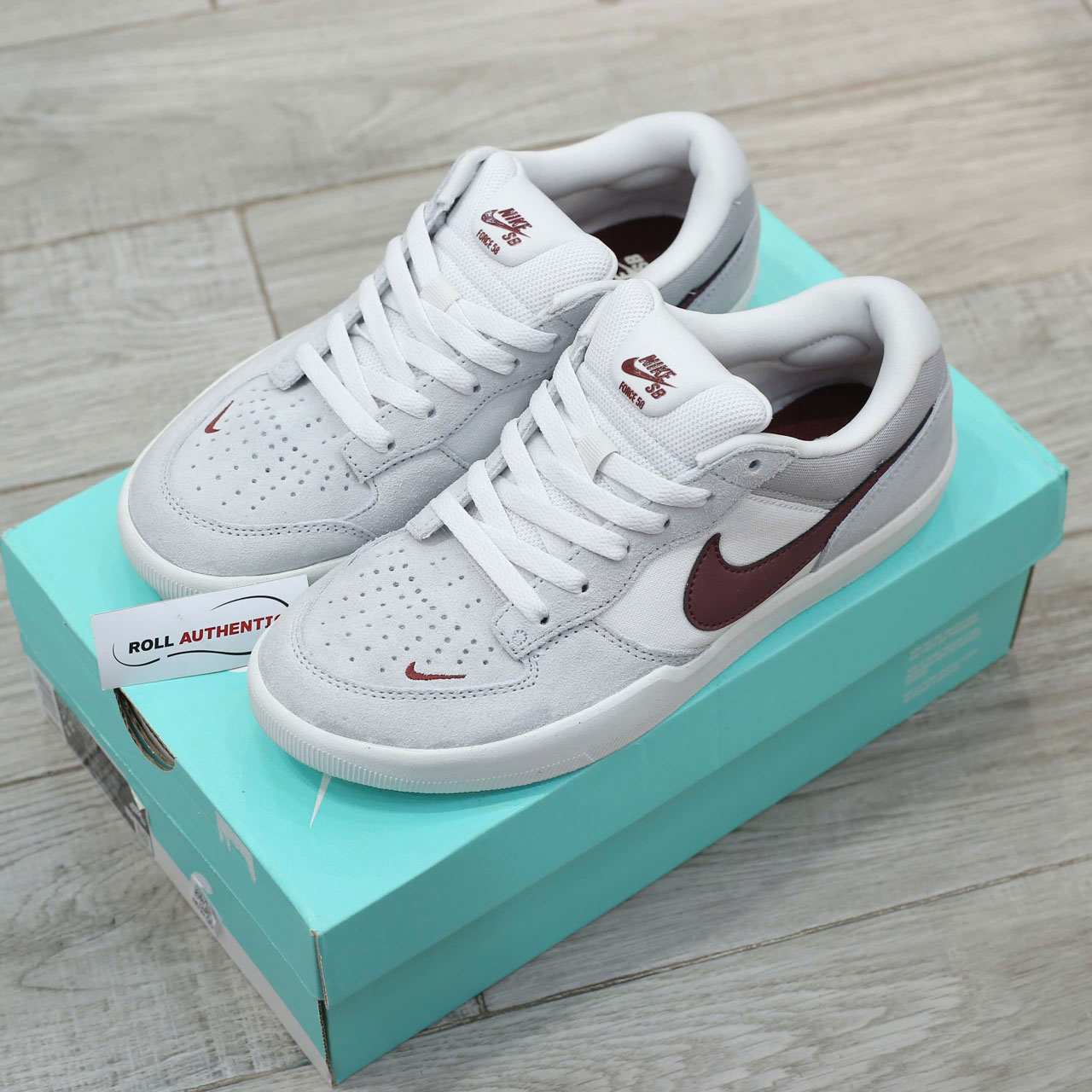 Giày Nike SB Force 58 ‘Light Smoke Burgundy’ Real