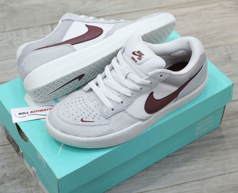 Giày Nike SB Force 58 ‘Light Smoke Burgundy’ Real