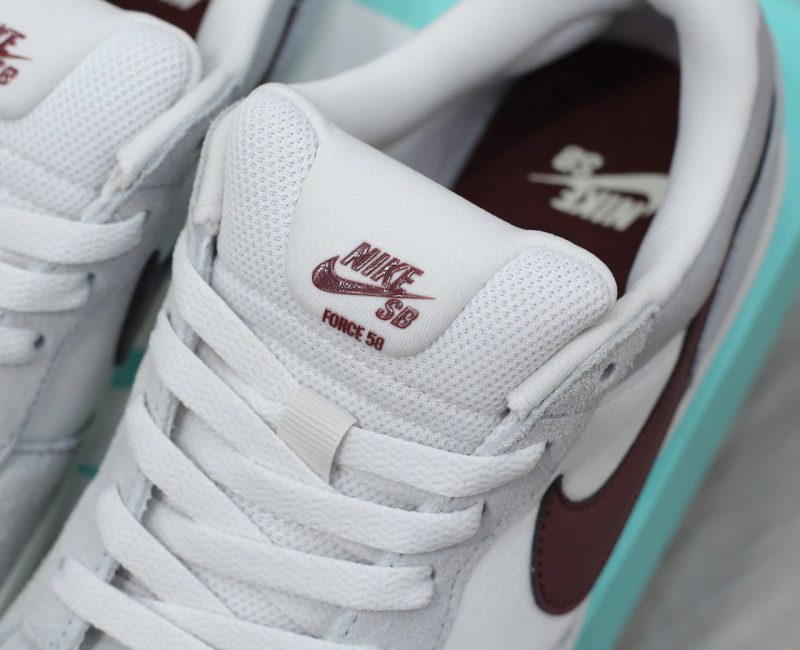 Giày Nike SB Force 58 ‘Light Smoke Burgundy’ Real
