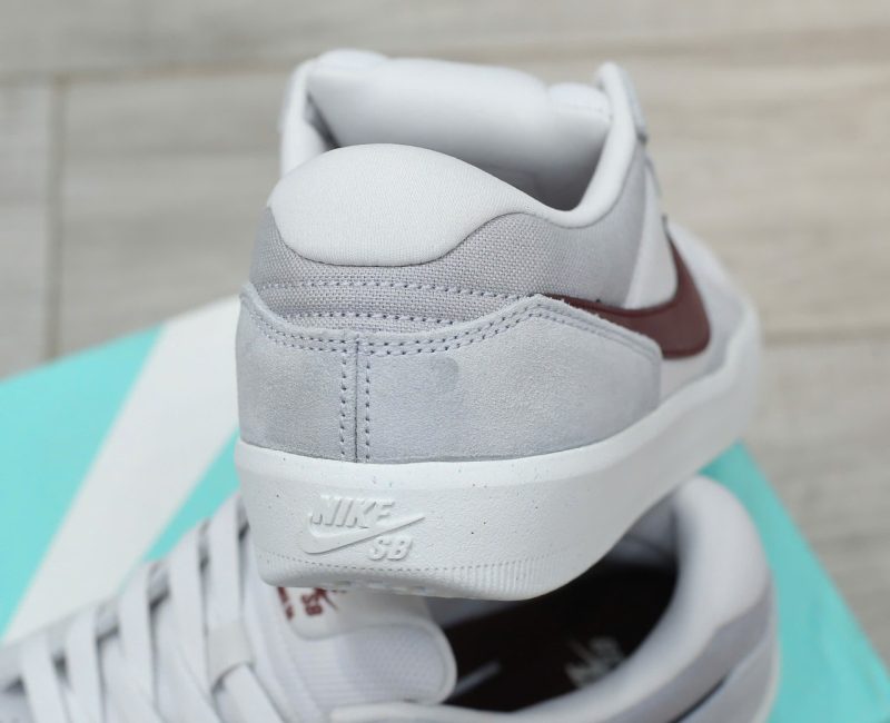 Giày Nike SB Force 58 ‘Light Smoke Burgundy’ Real
