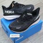 Giày Hoka Clifton 9 ‘Black White’ Chuẩn 99% Auth