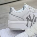 Giày MLB Chunky Liner Basic New York Yankees White Silver Chuẩn 99% Auth