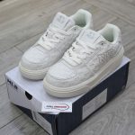 Giày MLB Chunky Liner Embo Mono Cooperstown White Chuẩn 99% Auth