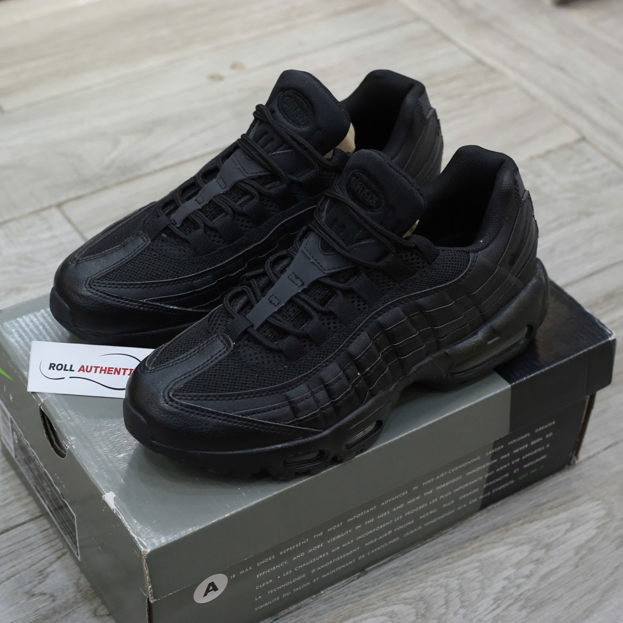 Giày Nike Air Max 95 ‘Essential Triple Black’ Chuẩn 99% Auth