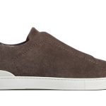 Giày Zegna Brown Suede Triple Stitch Chuẩn 99% Auth