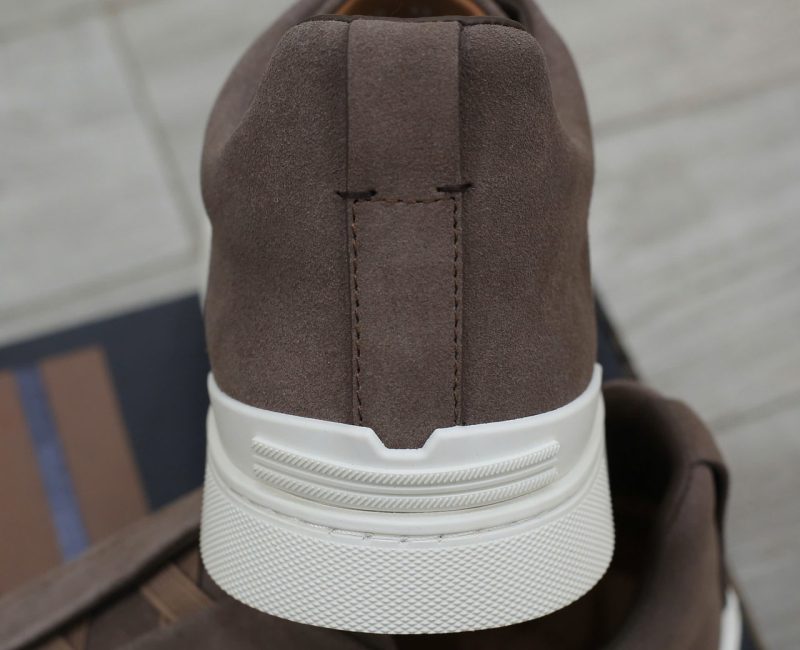 Giày Zegna Brown Suede Triple Stitch Chuẩn 99% Auth