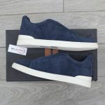 Giày Zegna Utility Blue Suede Triple Stitch Chuẩn 99% Auth