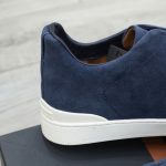 Giày Zegna Utility Blue Suede Triple Stitch Chuẩn 99% Auth