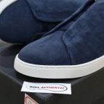 Giày Zegna Utility Blue Suede Triple Stitch Chuẩn 99% Auth