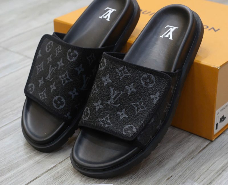 Dép Louis Vuitton Miami Mules ‘Black’ Chuẩn 99% Auth