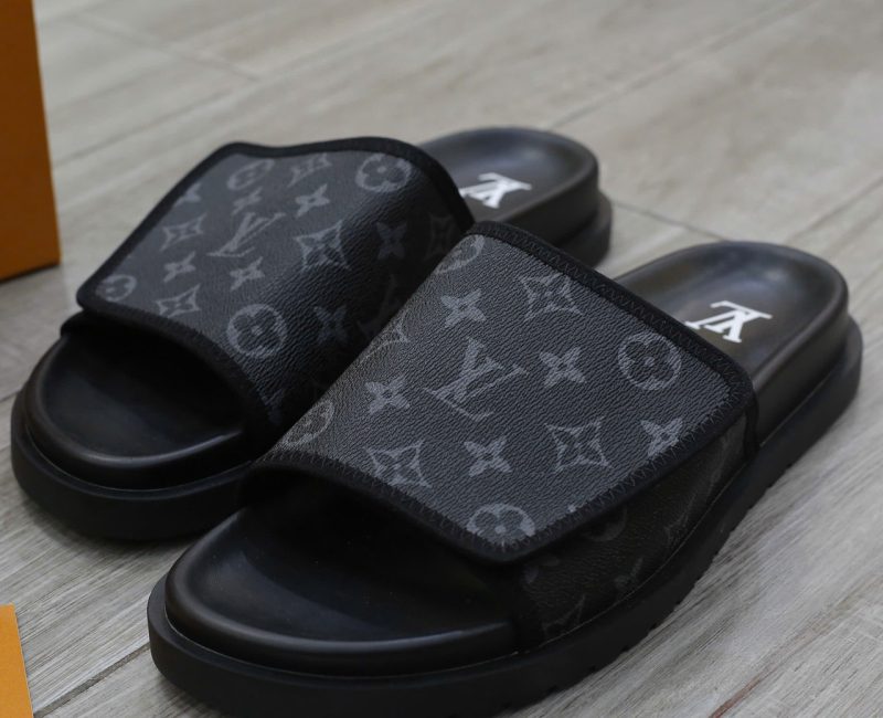 Dép Louis Vuitton Miami Mules ‘Black’ Chuẩn 99% Auth