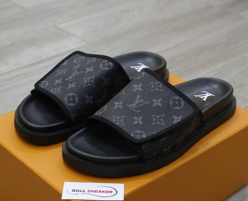 Dép Louis Vuitton Miami Mules ‘Black’ Chuẩn 99% Auth