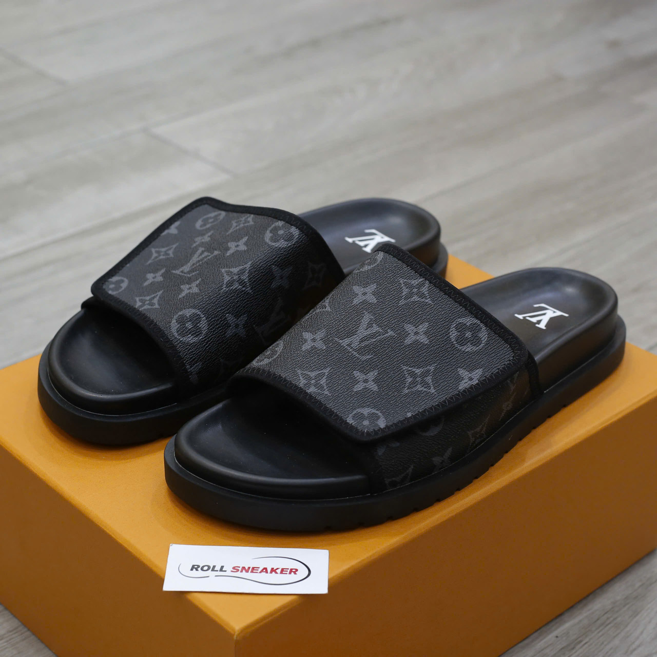 Dép Louis Vuitton Miami Mules ‘Black’ Chuẩn 99% Auth