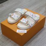 Dép LV x TM Bom Dia Flat Comfort Mule Chuẩn 99% Auth