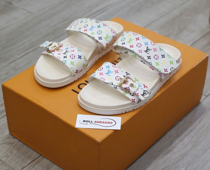 Dép LV x TM Bom Dia Flat Comfort Mule Chuẩn 99% Auth