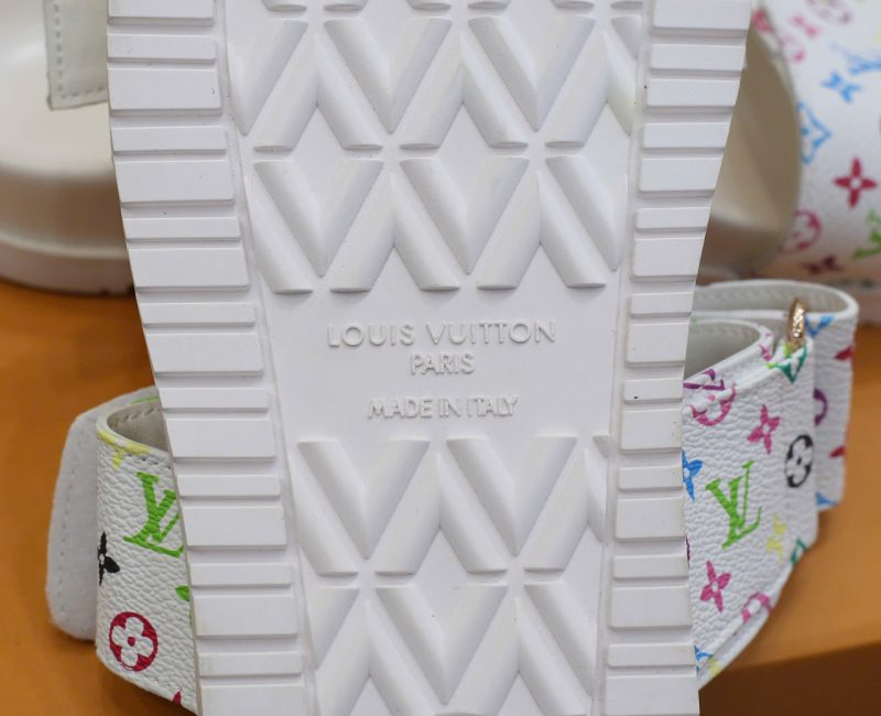 Dép LV x TM Bom Dia Flat Comfort Mule Chuẩn 99% Auth