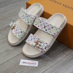 Dép LV x TM Bom Dia Flat Comfort Mule Chuẩn 99% Auth