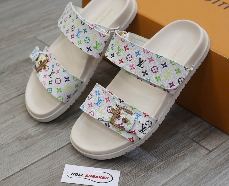 Dép LV x TM Bom Dia Flat Comfort Mule Chuẩn 99% Auth