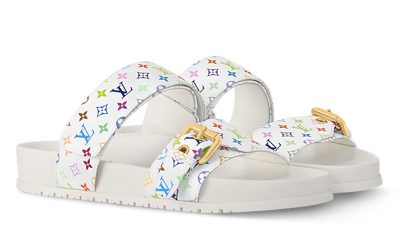 Dép LV x TM Bom Dia Flat Comfort Mule Chuẩn 99% Auth