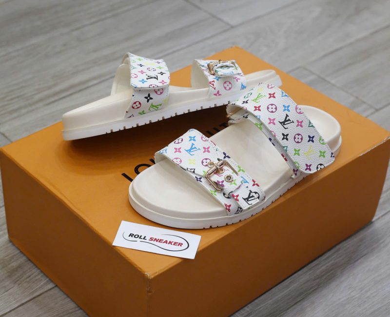 Dép LV x TM Bom Dia Flat Comfort Mule Chuẩn 99% Auth