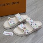 Dép LV x TM Bom Dia Flat Comfort Mule Chuẩn 99% Auth