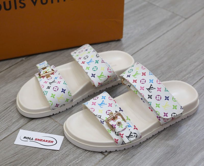 Dép LV x TM Bom Dia Flat Comfort Mule Chuẩn 99% Auth