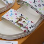 Dép LV x TM Bom Dia Flat Comfort Mule Chuẩn 99% Auth