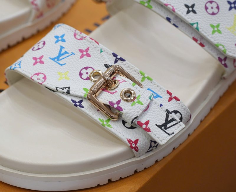 Dép LV x TM Bom Dia Flat Comfort Mule Chuẩn 99% Auth