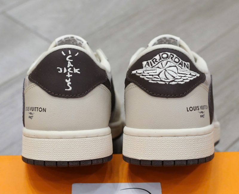 Giày Air Jordan 1 OG SP Travis Scott X Louis Vuitton Grey Black Best Quality