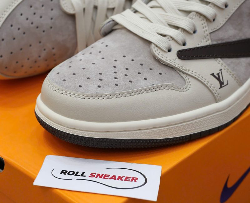 Giày Air Jordan 1 OG SP Travis Scott X Louis Vuitton Grey Black Best Quality