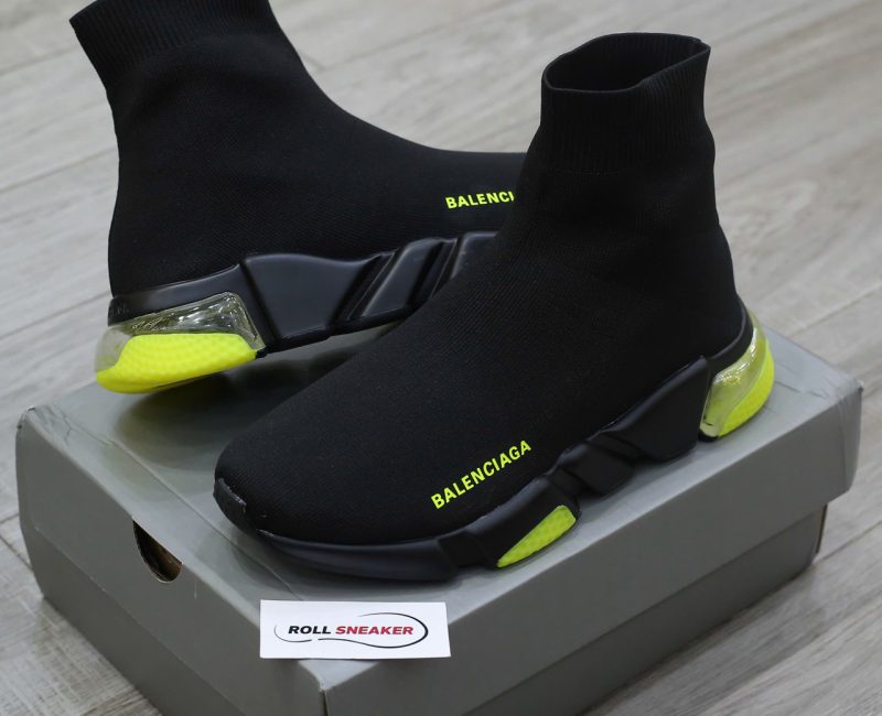 Giày Balenciaga Speed Black Lemon Green Chuẩn 99% Auth