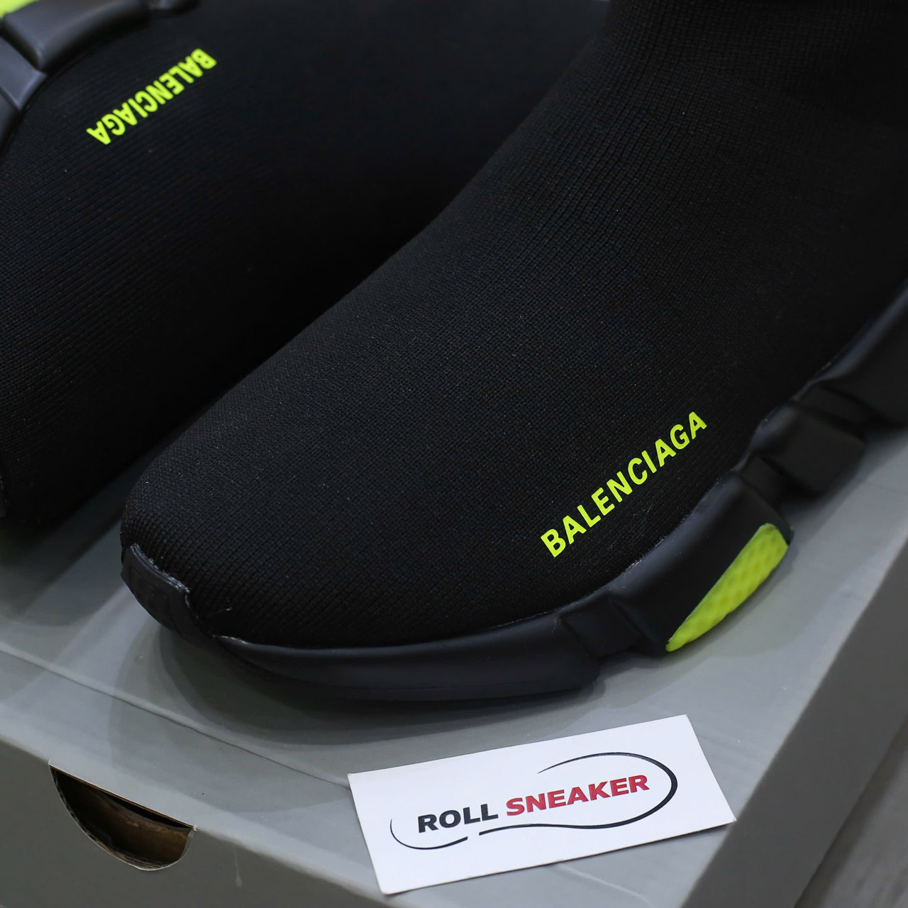 Giày Balenciaga Speed Black Lemon Green Chuẩn 99% Auth