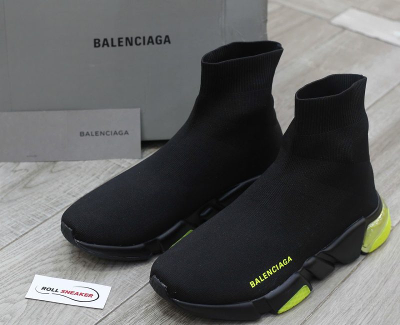 Giày Balenciaga Speed Black Lemon Green Chuẩn 99% Auth