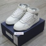 Giày Dior B27 High ‘Dior Oblique Galaxy White’ Chuẩn 99% Auth