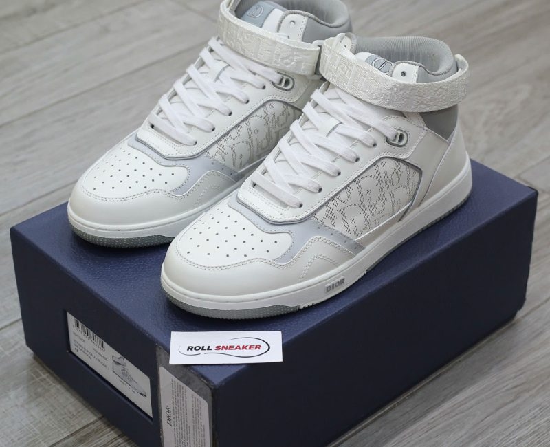 Giày Dior B27 High ‘Dior Oblique Galaxy White’ Chuẩn 99% Auth