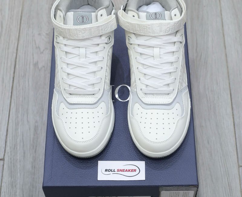 Giày Dior B27 High ‘Dior Oblique Galaxy White’ Chuẩn 99% Auth