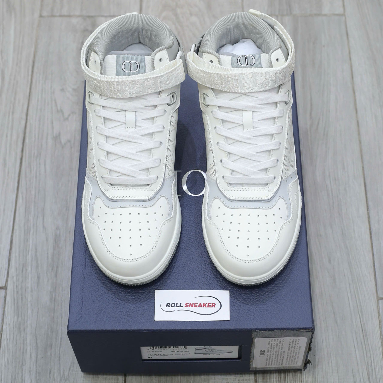 Giày Dior B27 High ‘Dior Oblique Galaxy White’ Chuẩn 99% Auth