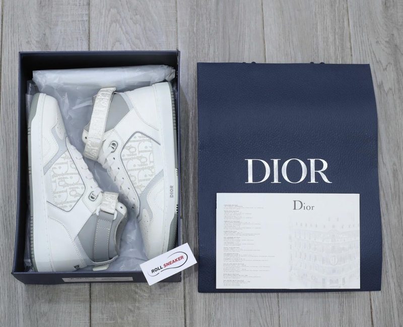 Giày Dior B27 High ‘Dior Oblique Galaxy White’ Chuẩn 99% Auth