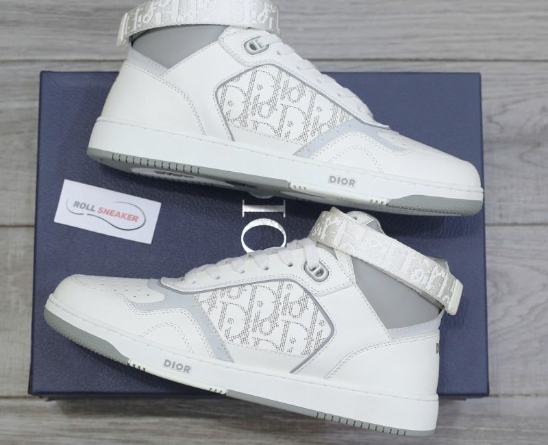 Giày Dior B27 High ‘Dior Oblique Galaxy White’ Chuẩn 99% Auth
