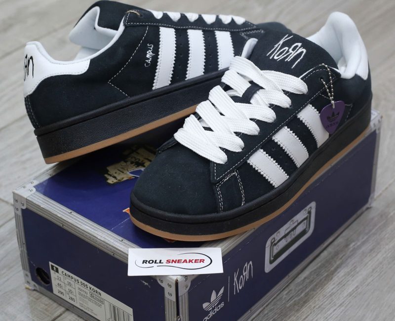 Giày Korn x Adidas Campus 00s ‘Black Gum’ Chuẩn 99% Auth