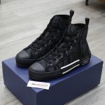 Giày Nam Dior B23 High Top Black Chuẩn 99% Auth