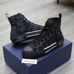 Giày Nam Dior B23 High Top Black Chuẩn 99% Auth