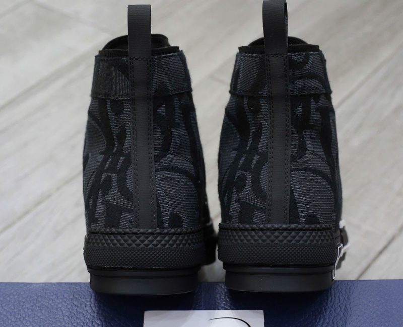 Giày Nam Dior B23 High Top Black Chuẩn 99% Auth