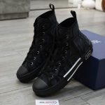 Giày Nam Dior B23 High Top Black Chuẩn 99% Auth