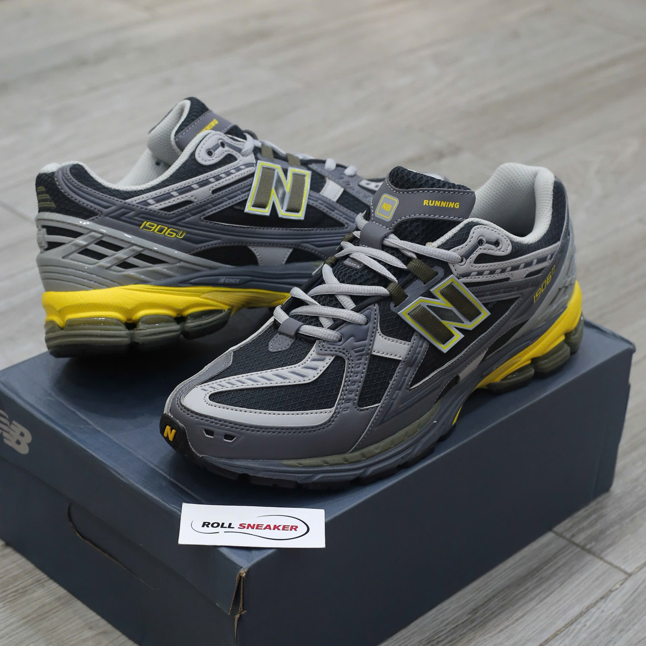 Giày New Balance 1906N Black Yellow Gray Chuẩn 99% Auth