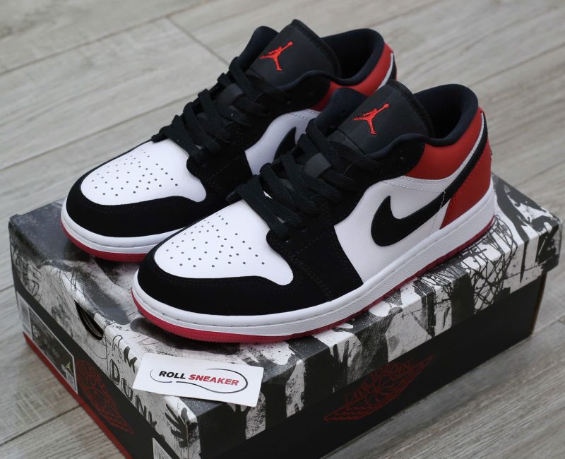 Giày Nike Air Jordan 1 Low ‘Black Toe’ 2025 Chuẩn 99% Auth