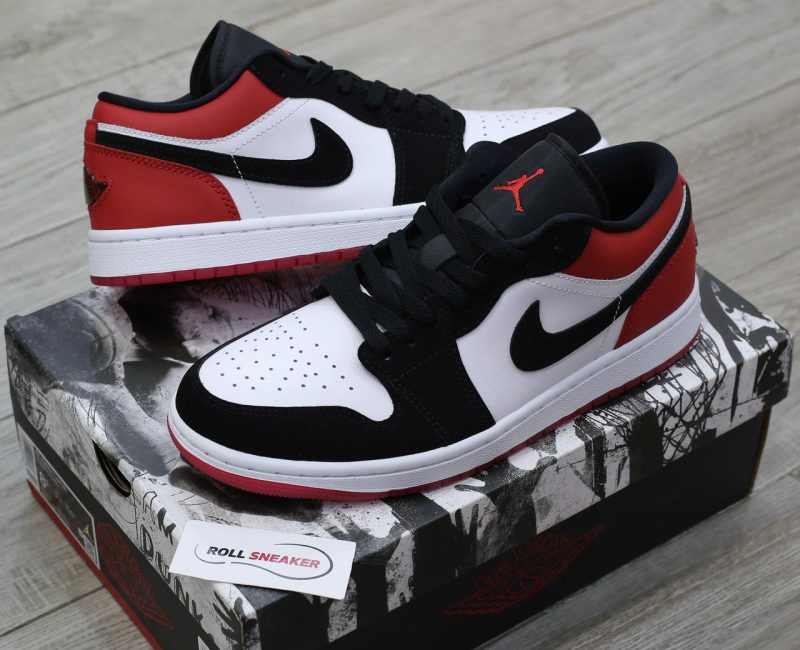 Giày Nike Air Jordan 1 Low ‘Black Toe’ 2025 Chuẩn 99% Auth